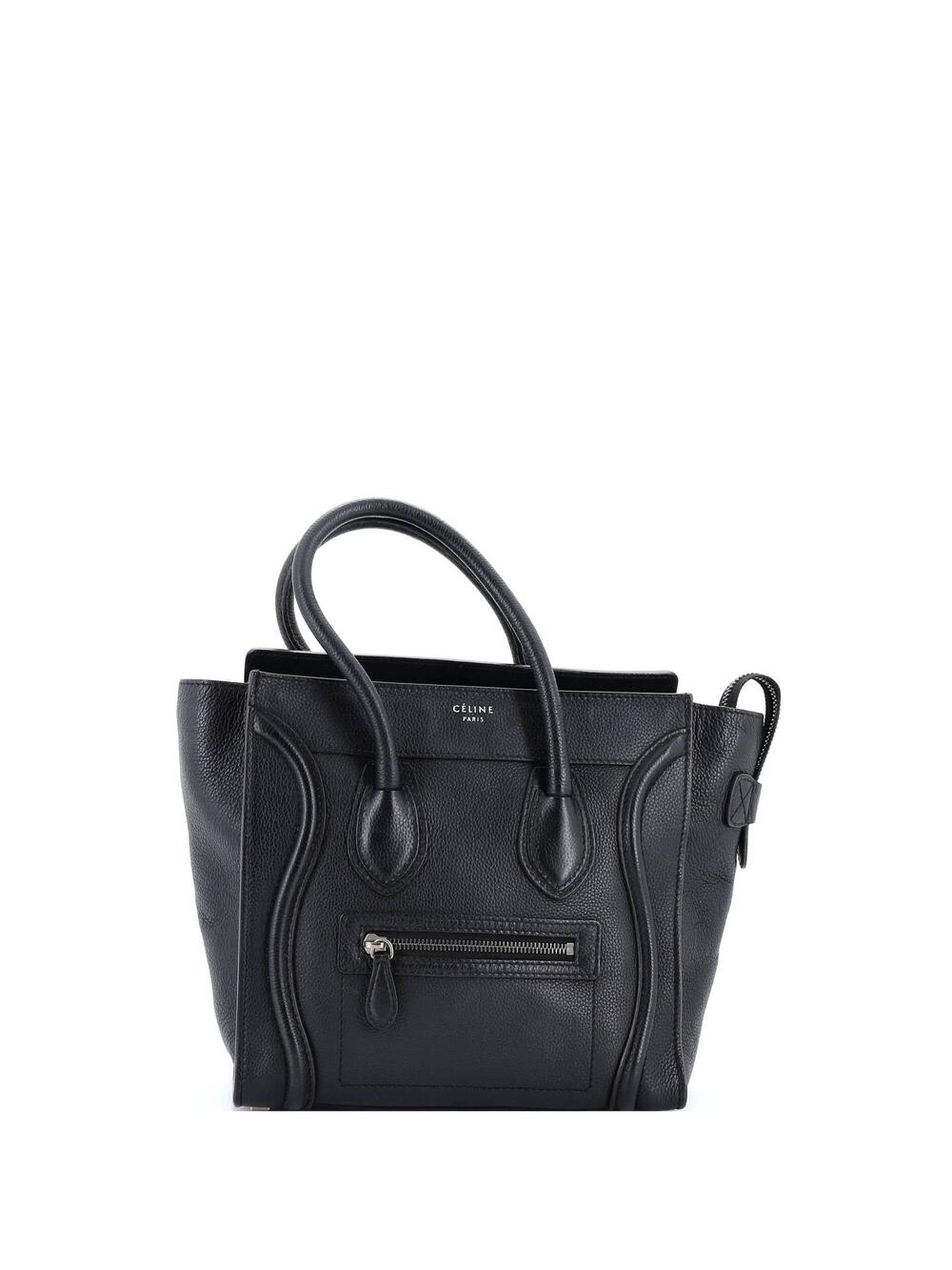 Celine Luggage Bag Grainy Leather Micro #241059C13B